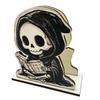 Teak Wood Napkin Stand Halloween Wooden Holder for Table Decor, Decorative Organizer Dispenser, Rustic Tabletop Cartoon Freestanding Paper Towel