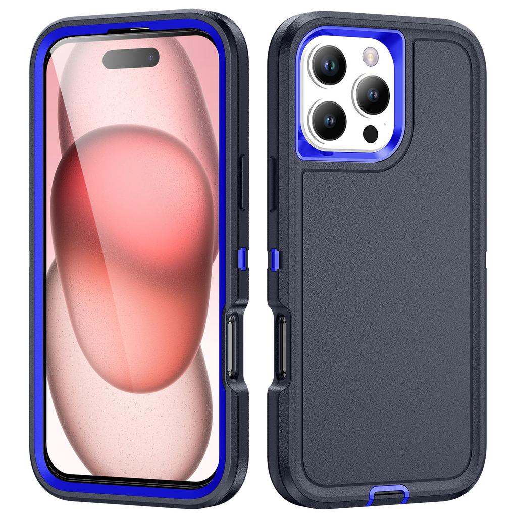 For iPhone 16 Pro Max Case PC+Silicone+EVA Drop Protection Mobile Phone Cover