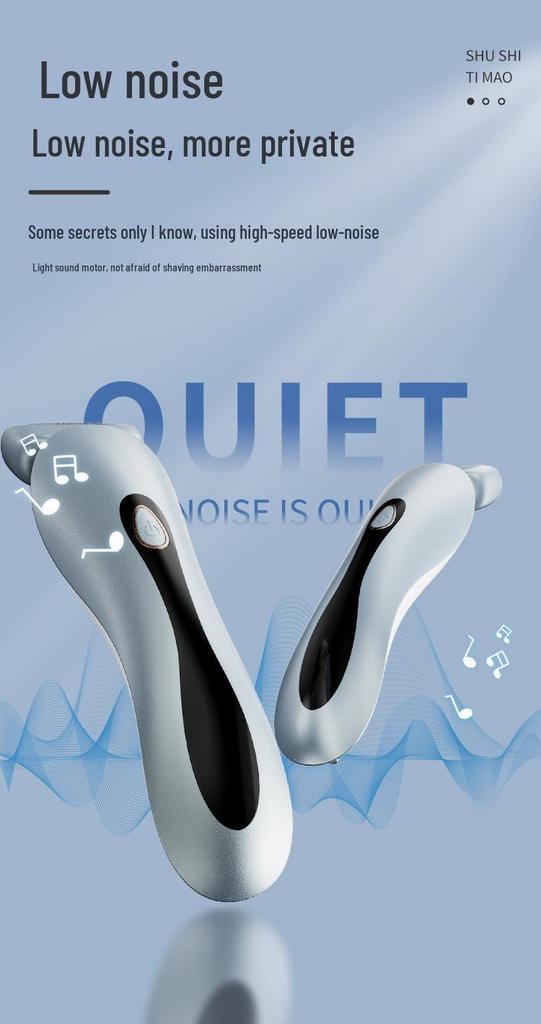 Rechargeable Dual-Head Women's Shaver & Trimmer - Safe for Sensitive Areas