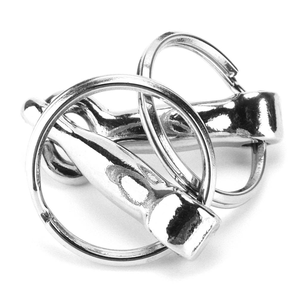 Snaffle Bits Nyckelring Zink Legering Pelham Nyckelring Single Connector Horse Bit Key Knot