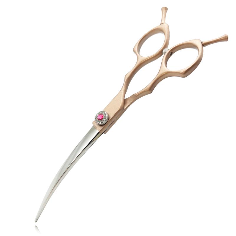 

7-дюймовые изогнутые ножницы для стрижки собак, изогнутые филировочные ножницы из нержавеющей стали, изогнутые ножницы для стрижки собак, специально разработанные для домашних животных