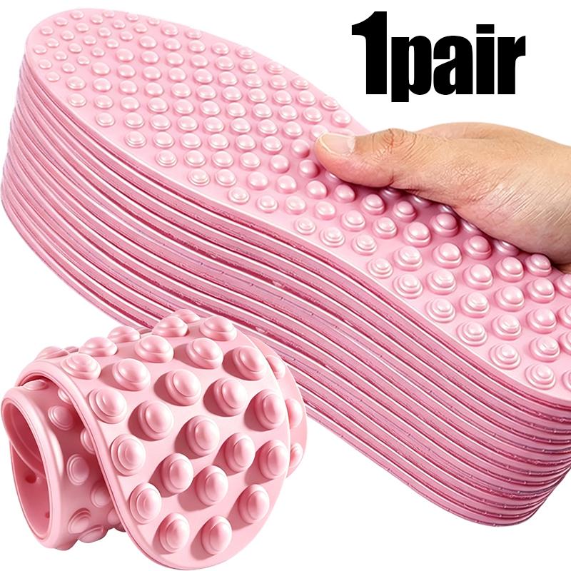 5pairs 5D Foot Full Palm Massage Insole for Men Women Anti Slip Foot Relieve Foot Fatigue Pressure Soft Sports Casual Sole Pads