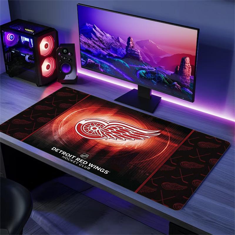 Detroit Red Wings Color Mouse Pad Large Gaming Table Cushion Non-slip Laptop Tablet Big Mousepad XXL Mat Mini PC Playmat With Lock Edge