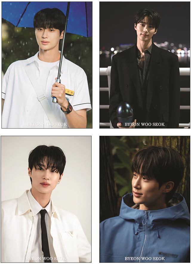 Byeon Woo Seok Goods 12 Posters + 1 Sticker Set BYEONWOOSEOK