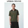 UR2026 Men's Summer Striped Half-Placket Knit Shirt