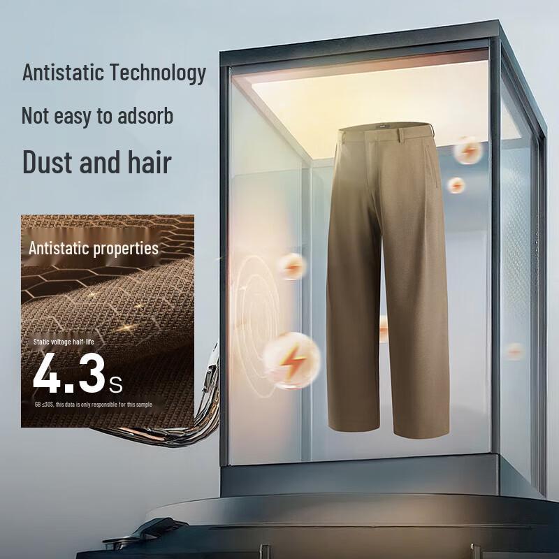 Joeone Men's Anti-Static Wide-Leg Suit Pants