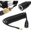 Car Air Pump Extend Hose, 9.84ft PS20 Female Plug Inflator Extension Tube for American Tire Nozzle Car Motorcycle