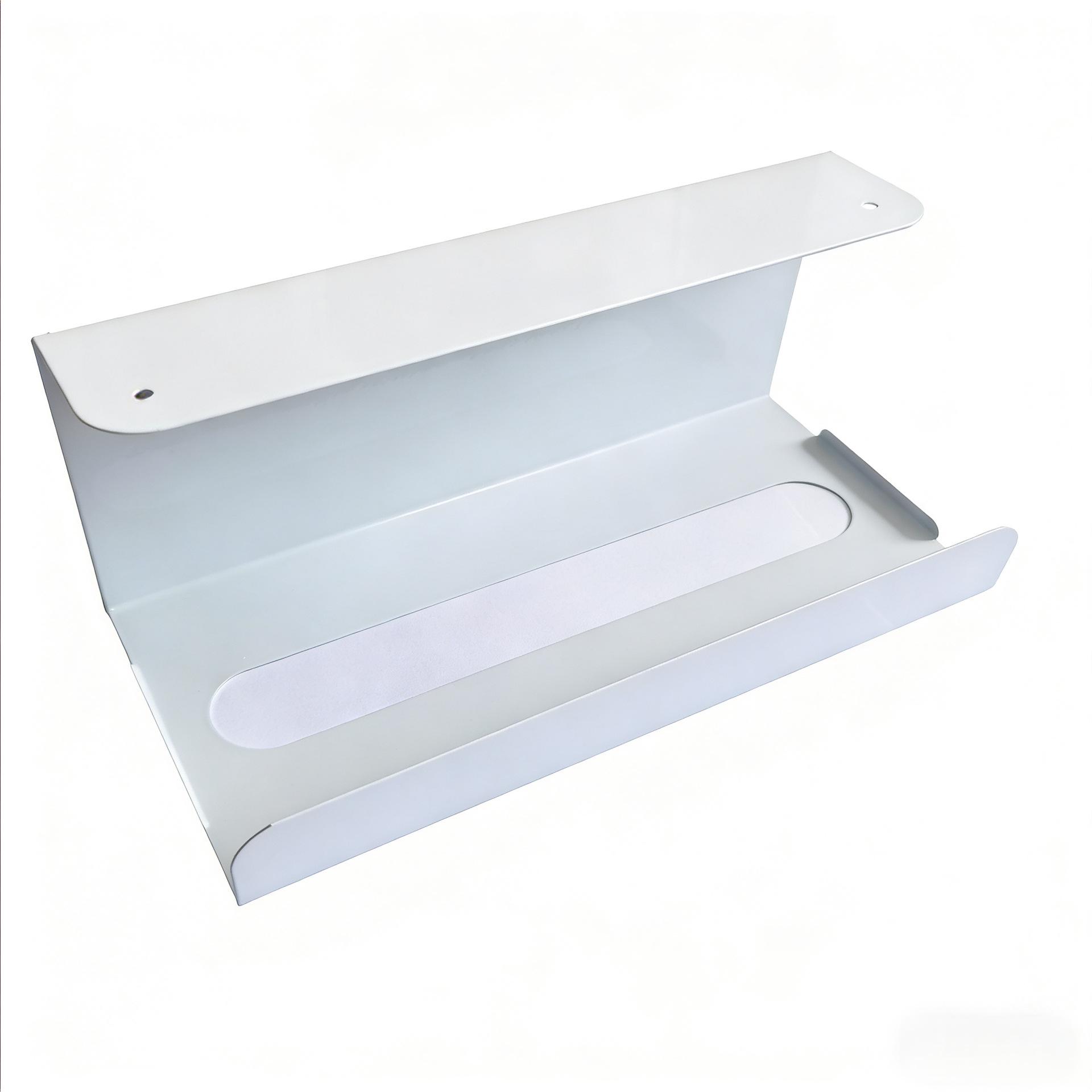 Japanese Under-Cabinet Tissue & Towel Holder - Punch-Free Wrought Iron Rack 23.5*11*9.4 cm белый