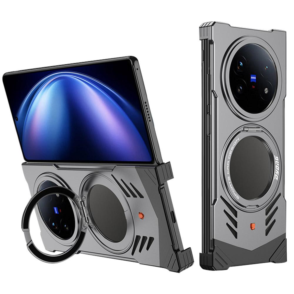 DYONG For Vivo X Fold5 5G Metal Case Frameless Hollow Heat Dissipation Phone Cover with Kickstand