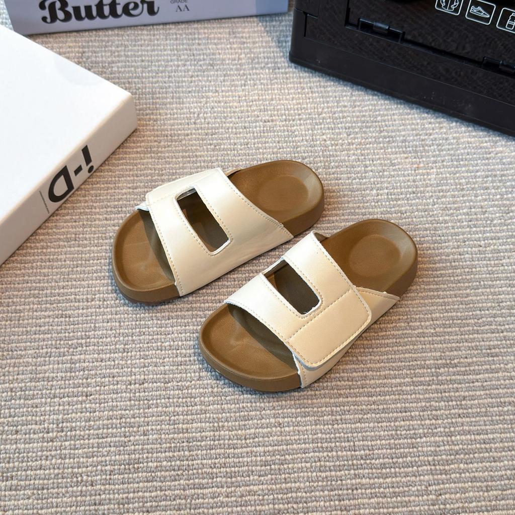 Korean-style children's shoes for girls, new summer vintage Roman princess slide sandals, children's sandals for outdoor wear