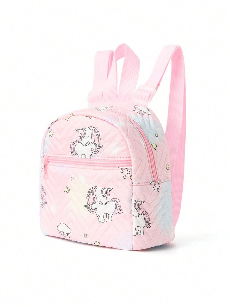 Rainbow Pu Crossbody Bag For Girls With Lightweight Design And Textured Fabric