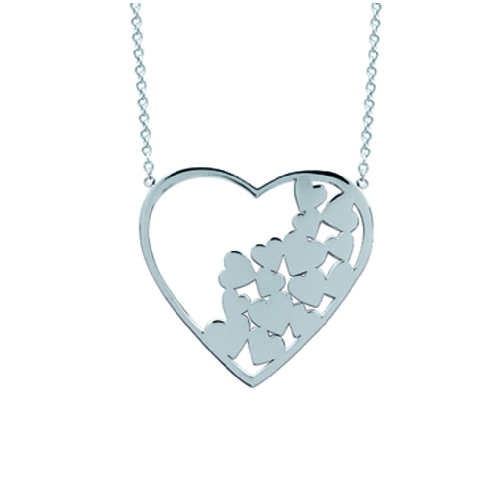 Les Trésors De Lily [N3366] - Sølv 'Love' stålkjede - 26x25 mm