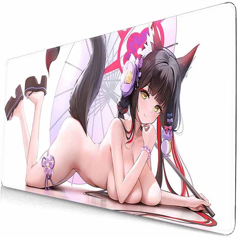 Wakamo Kosaka Anime BA  Mouse Pad XXL Gaming Mousepad HD Gamer Accessories Large B-Archive MousePads PC Carpet With Backlit