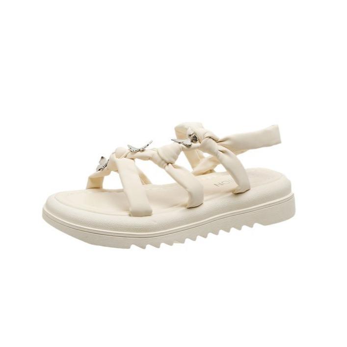 Gentle butterfly sandals women's summer new with skirt sandals fashion beach shoes