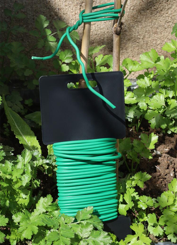

Flexible Garden Plant Tying Wire 3 5mm Diameter 10 Meters Length Soft Round TPR Coated Support Line for Outdoor and Indoor Use one size зелёный