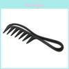 Hair Comb With Fish Bone Handle Large Teeth Styling Brush For Mens Hair Styling And Haircare