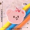 Self-Adhesive Cartoon Bear Embroidery Patch for DIY Scrapbook