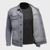 2026 Men's Spring & Autumn Denim Jacket: Loose-Fit, Large Size, Casual Workwear for Middle-Aged Men