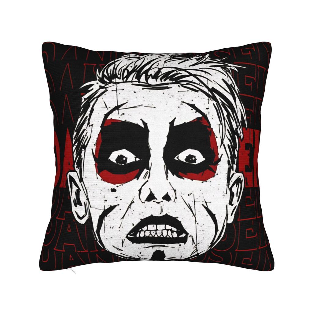 The Many Faces Of Danhausen Square Pillow Cases Cushion Covers Awesome Zipper Decorative Pillowcase for Home 40*40cm
