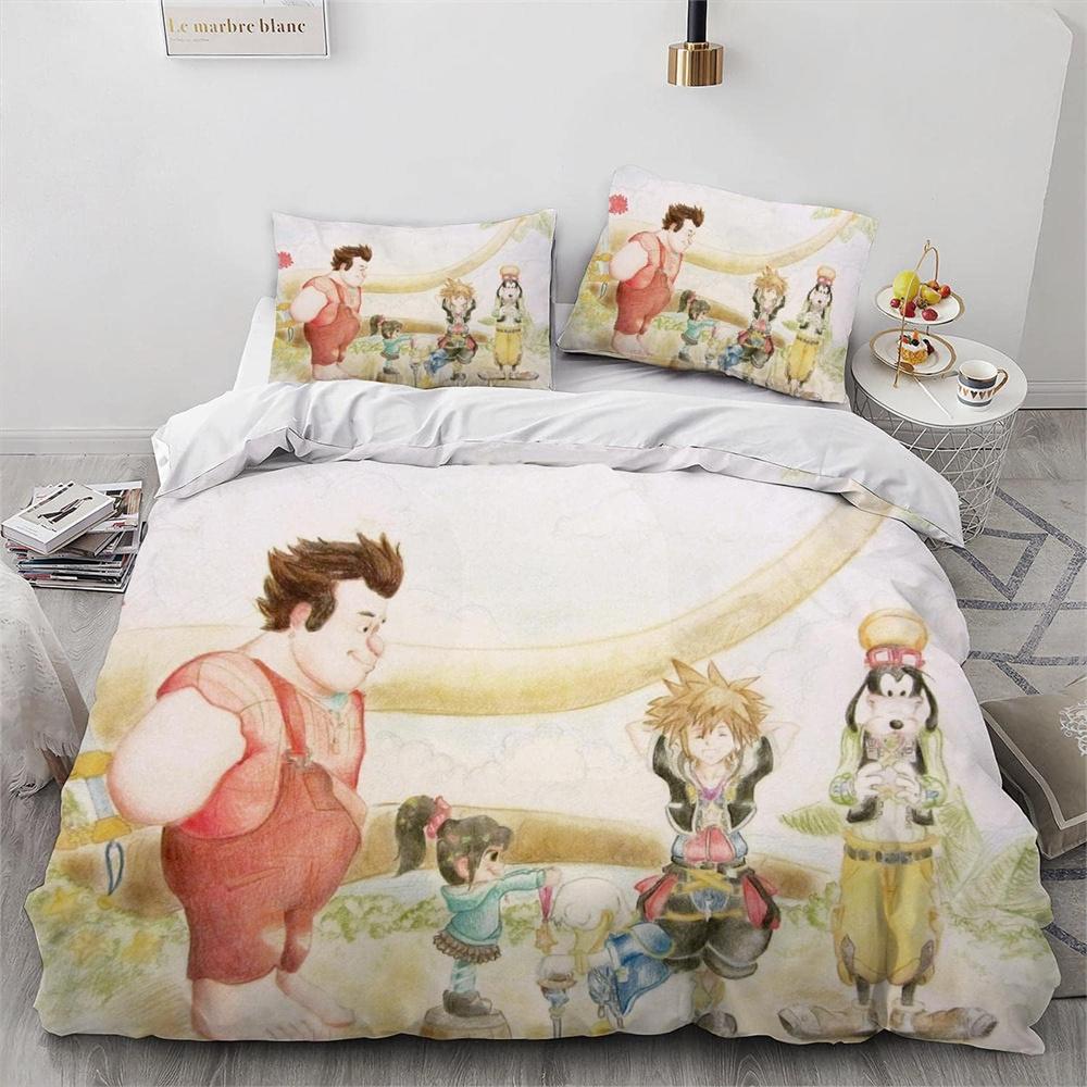 Wreck-It Ralph Bedding Set 3D Printing Duvet Cover Anime Bedding Sets With Pillowcase