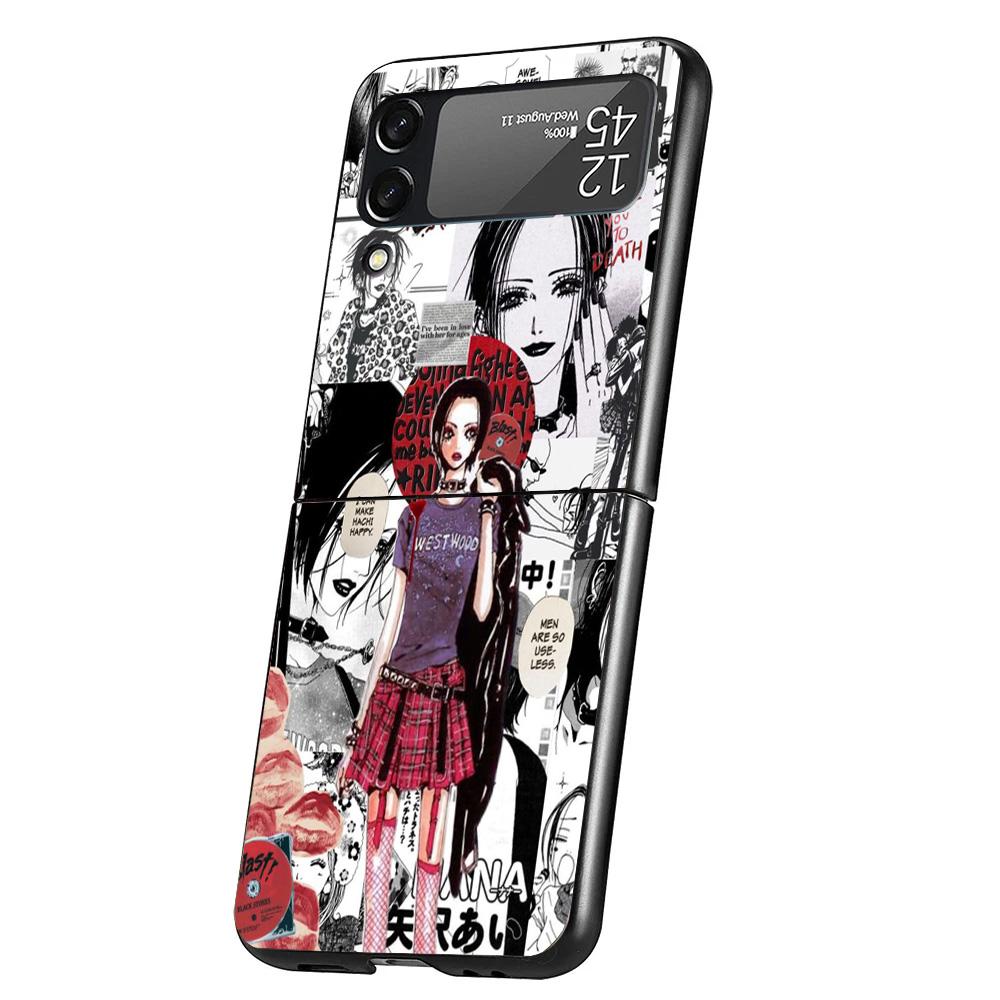 Anime Oosaki Nana Phone Case For Samsung Galaxy Z Flip 7 6 5 4 3 5G Cover ZFlip7 ZFlip6 ZFlip4 ZFlip5 ZFlip3 Coque Fundas Galaxy