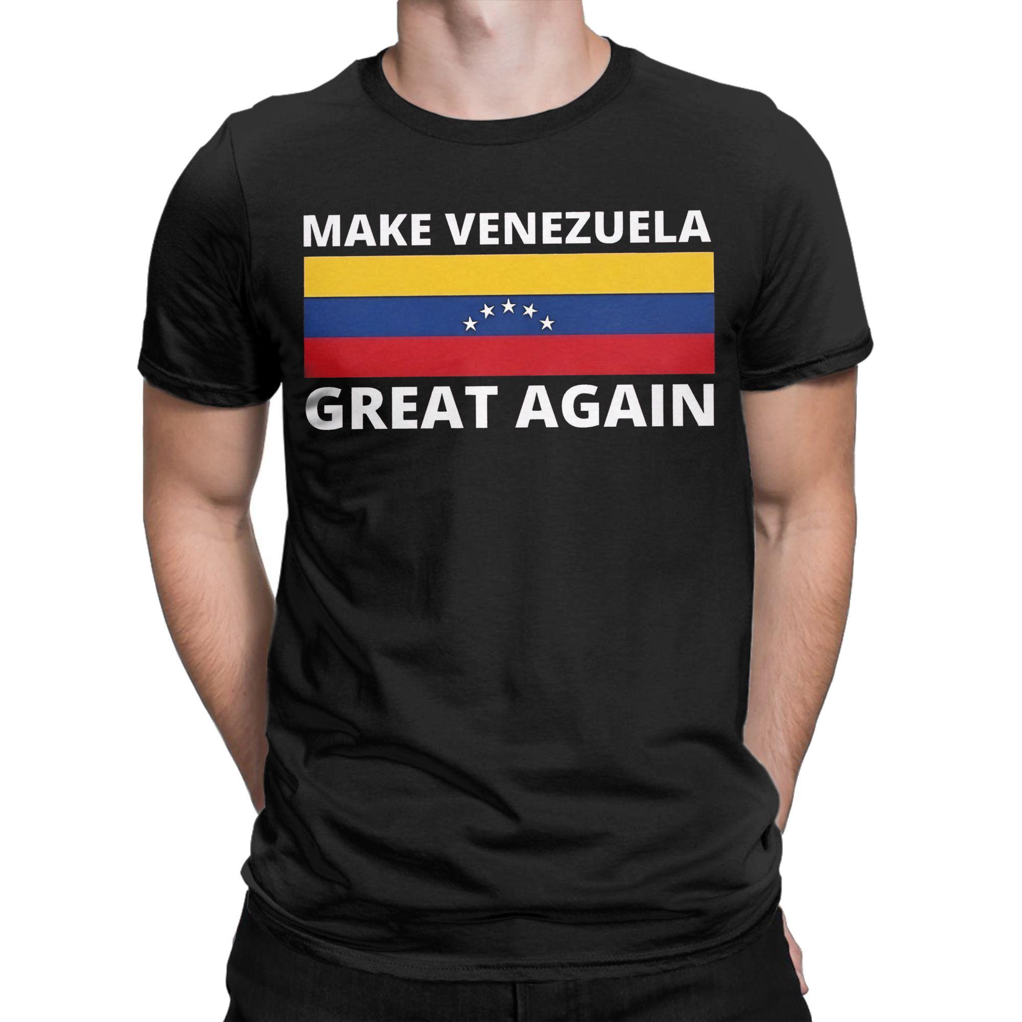 

Men T-Shirt Make Venezuela Great Again Vintage Cotton Tee Shirt Short Sleeve T Shirt Crewneck Clothes Summer - Men s Summer ... S разноцветный