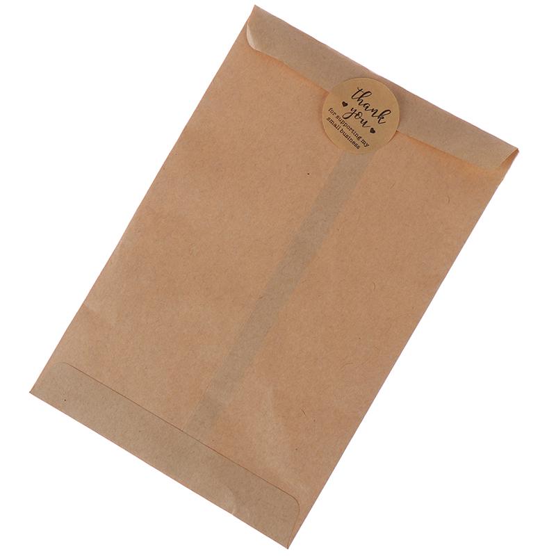 Kraft Paper Thank You For Supporting My Small Business Stickers Label ...