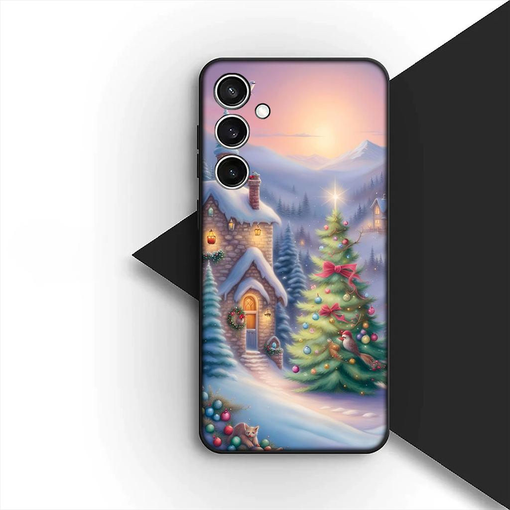 Snowman Merry Christmas Tree Deer Gift Phone Cover for Apple iPhone 12 13 Pro Max Mini ProMax X XR 17E 13Mini Protective Case
