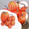 7 Pieces Faux Pumpkins Decorations Decor Crafts Artificial Ornaments for Seasonal Fireplace