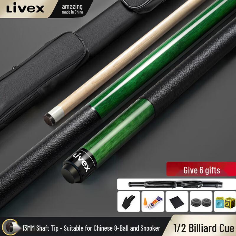 LIVEX Large Tip Multi-Game Pool Cue