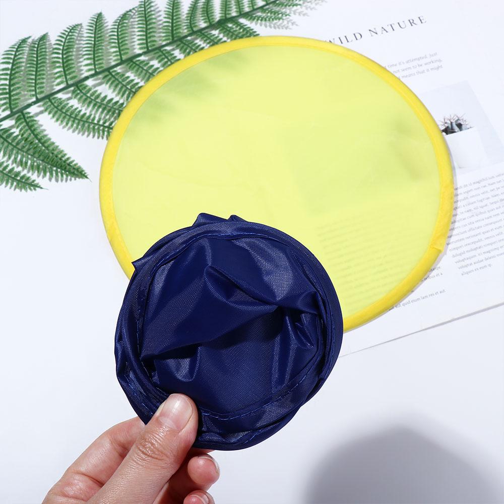 2023 Collapsible Summer with Pocket Nylon for Outdoor Folding Fans Circular Fan Child Toy