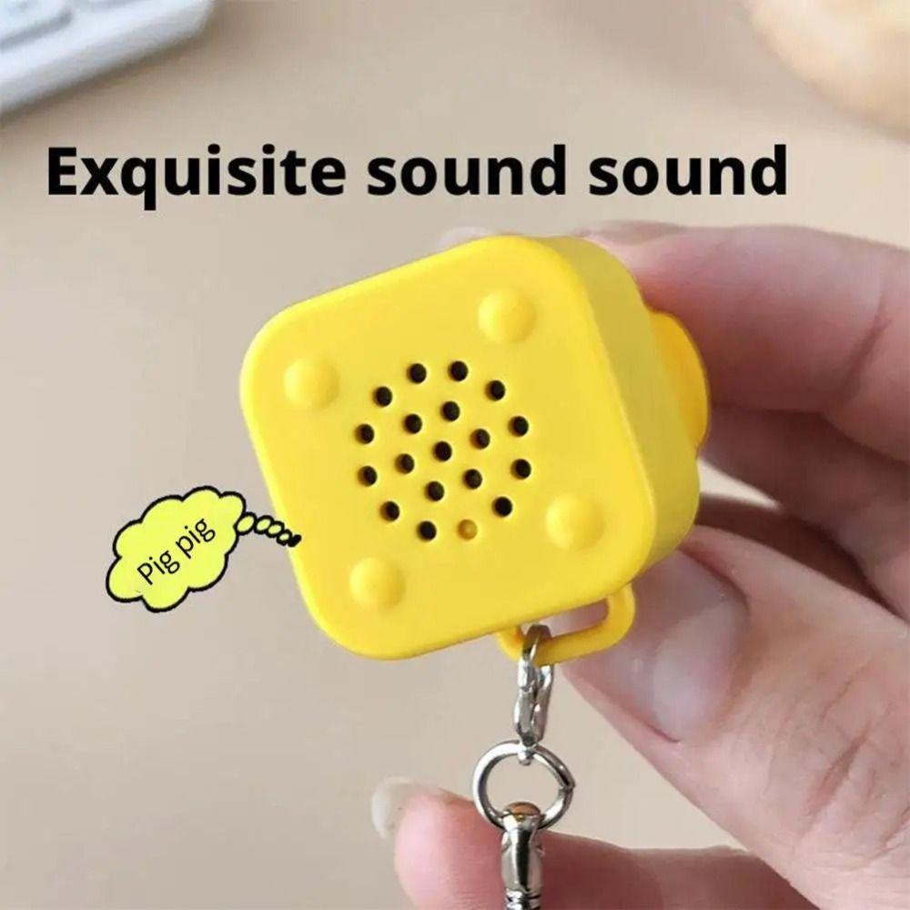 Luminous Keyboard Fidget Keychain ABS Mechanical Keyboard Key Chain  Children Adult