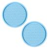 2Pcs Car Non-slip Water Cup Pad Diamond Rhinestone Decor For Car Bottle Holder Coaster Auto Interior Decoration Accessorie Tools