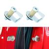 80-96 Ford Truck Lincoln Mercury Door Striker Bolt Kit Left & Right | Pair | Metal | Silver | Door Skin | Easy Tallation