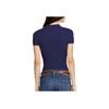 Polo Ralph Lauren Logo Embroidered Casual Slim Fit Short Sleeve Polo Shirt Women Tops Dark-Blue 211661697-002