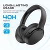 Over-Ear Wireless Headphones Hybrid ANC 65H Playtime Bass Boost IPX3 Waterproof LED Indicator Qualcomm QCC3084 Sports
