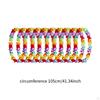 10 Pieces Hawaiian Leis Floral Lei Garland Tropical Flower Skirt Dance Accessories for