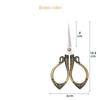 Stainless Steel Vintage Scissors Sewing Fabric Cutter Embroidery Scissors Tailor Scissor Scissor Household Sewing Accessories