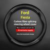 No Smell Thin For Ford Fiesta Steering Wheel Cover Leather 1.3 1.5 1.6 2004 2005 2006 2009 2010 2011 2012 2013 1.0 GTDi 2014