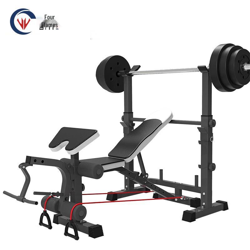 Многофункциональная скамья для жима лежа и набор штанг