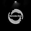 GDX2  2pcs Car Door Welcome Light Logo Emblem For Mercedes Benz A C E GLC GLA GLE GLB Class W177 W205 W212 W213 X253 X156 W166 X247