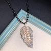 Retro Long Crystal Sweater Chain Women's Versatile Temperament Flower Pendant Necklace Fashion Ethnic Style Hanging Accessories