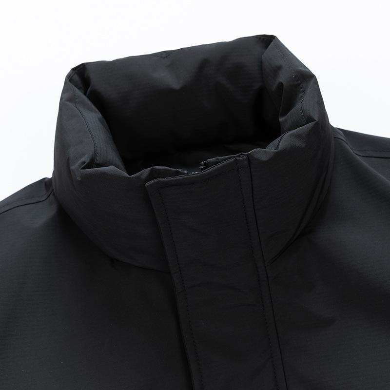 Autumn and winter new white duck down jacket stand-up collar fashion versatile jacket solid color men's bread jacket