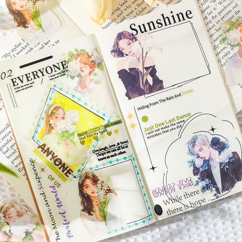 30 Peças/Lote Adesivo de Papelaria Kawaii Diário de Sucata Decorativo Scrapbooking Artesanato DIY Adesivo