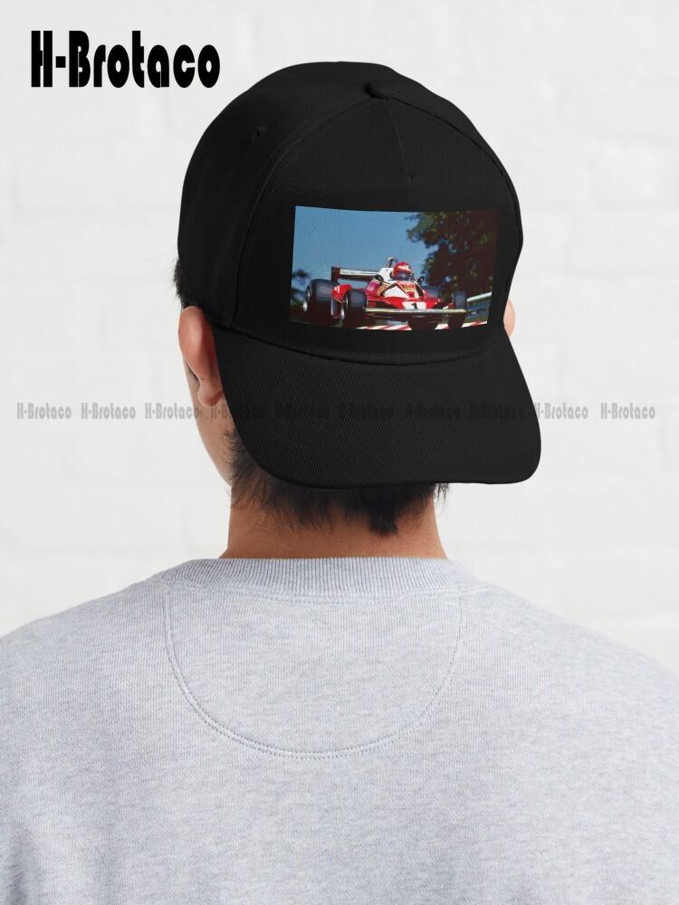 

Ники Лауда прыгает в своем автомобиле 1976 года, бейсболка, рыболовные шапки для унисекс, охоты, кемпинга, пешего туризма, рыбалки, шапки на заказ, подарок с рисунком