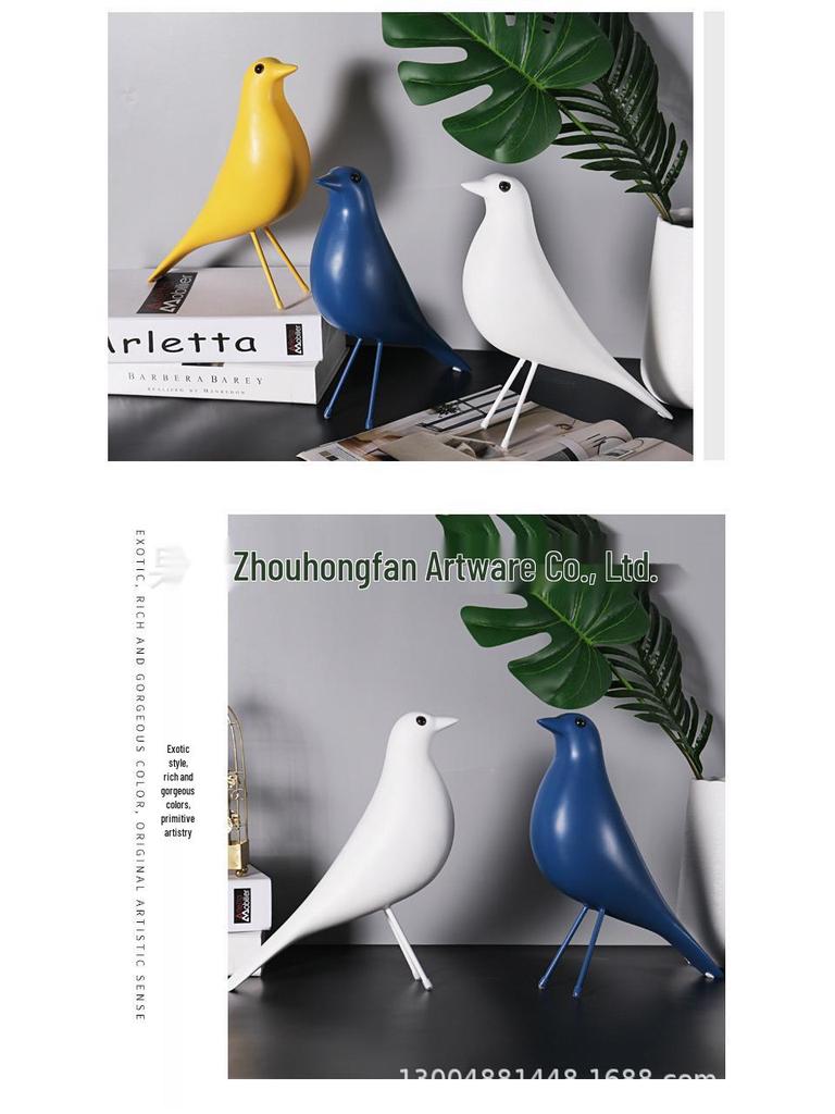 Nordic Resin Peace Dove Figurine: Modern Indoor Decor for Living Room