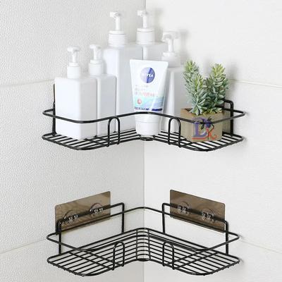 Banyo Rafı Duş Rafı Şampuan Saklama Rafı Mutfak Baharat Köşe Rafı Deliksiz Duvara Monte Raf Banyo Aksesuarları