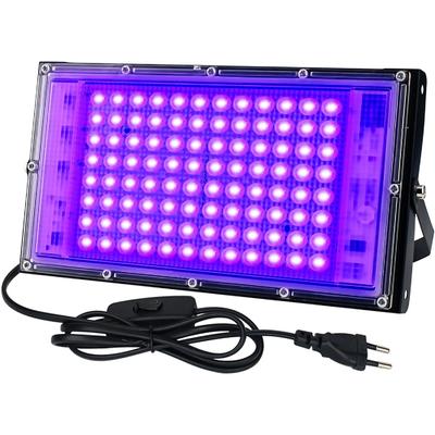 UV Siyah Işık Spot Işığı 100 W, LED Siyah Işık Lambası IP65 Glow Parti, Bar, Disko, Blacklight Partisi için Su Geçirmez UV Projektör