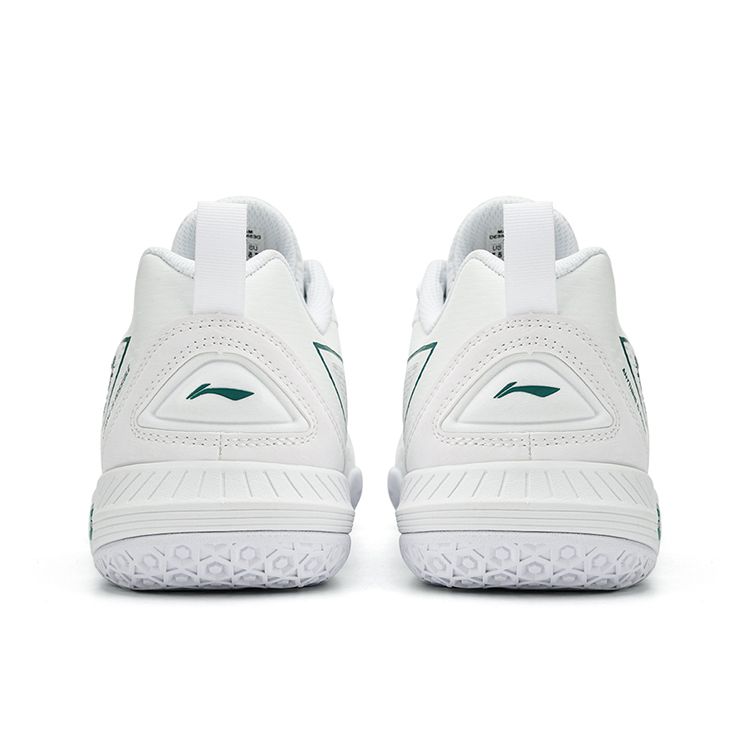 Li-Ning Non-Slip Shock Absorbing Wear-Resistant Arch Support Low-Top Badminton Shoes Unisex Shoes White Green AYZT003-4
