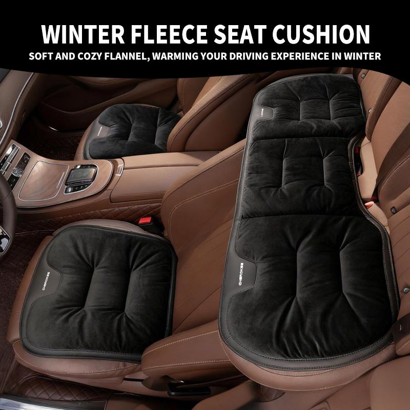 Car Flannel Seat Pad Front Rear Seats Cushion Winter Warm Mat For Jeep Wrangler-JK Liberty JL Cherokee Patriot Commander ALU1